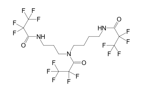 2,2,3,3,3-Pentafluoro-N-(4-[(2,2,3,3,3-pentafluoropropanoyl)amino]butyl)-N-(3-[(2,2,3,3,3-pentafluoropropanoyl)amino]propyl)propanamide