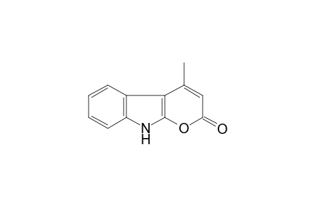 4-Methyl-9H-pyrano[2,3-b]indol-2-one