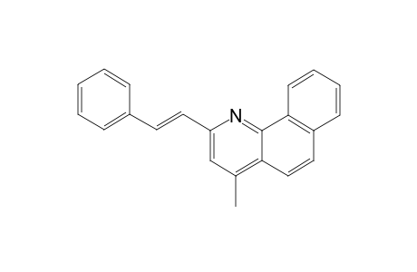 4-Azaphenanthrene, 1-methyl-3-(2-phenylethenyl)-