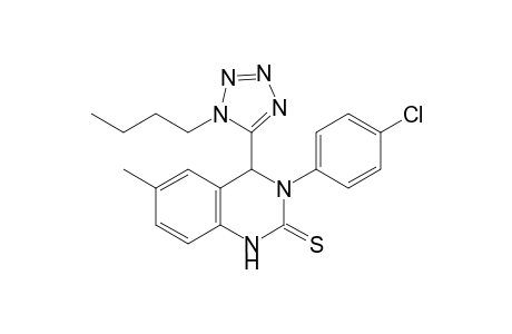 4-(1-butyl-1H-tetrazol-5-yl)-3-(4-chlorophenyl)-6-methyl-3,4-dihydroquinazoline-2(1H)-thione