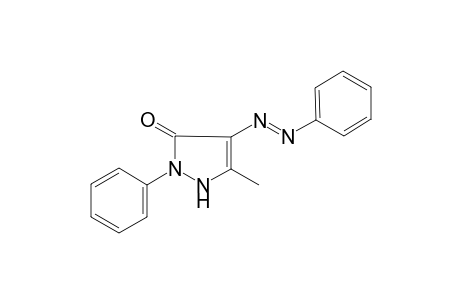 5-Methyl-2-phenyl-4-[(E)-phenyldiazenyl]-1,2-dihydro-3H-pyrazol-3-one