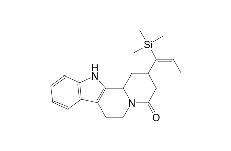 Indolo[2,3-a]quinolizin-4(1H)-one, 2,3,6,7,12,12b-hexahydro-2-[1-(trimethylsilyl)-1-propenyl]-, [2.alpha.(Z),12b.alpha.]-(.+-.)-