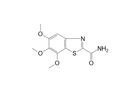 5,6,7-Trimethoxy-1,3-benzothiazole-2-carboxamide