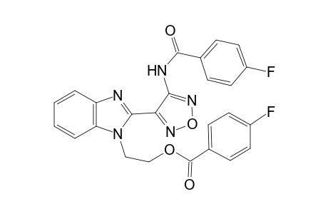 2-(2-{4-[(4-fluorobenzoyl)amino]-1,2,5-oxadiazol-3-yl}-1H-benzimidazol-1-yl)ethyl 4-fluorobenzoate