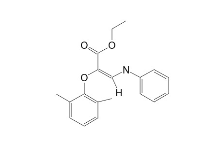 ETHYL-(E)-2-(2,6-DIMETHYLPHENOXY)-3-PHENYLAMINOPROPENOATE