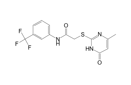 2-[(4-Methyl-6-oxo-1,6-dihydro-2-pyrimidinyl)sulfanyl]-N-[3-(trifluoromethyl)phenyl]acetamide