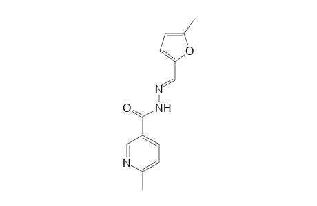 6-Methyl-N-[(E)-(5-methyl-2-furanyl)methylideneamino]-3-pyridinecarboxamide