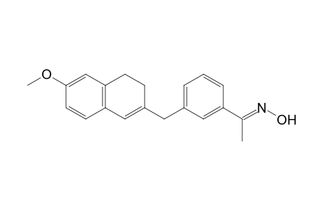 (NE)-N-[1-[3-[(6-methoxy-3,4-dihydronaphthalen-2-yl)methyl]phenyl]ethylidene]hydroxylamine