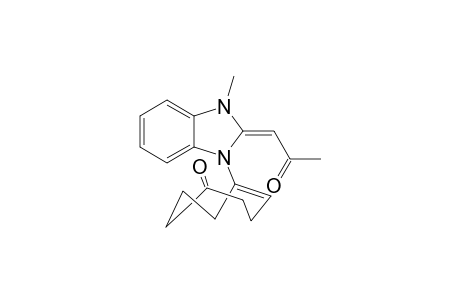 (Z)-2-Acetylmethylene-1-(5-oxocyclooctenyl)-3-methyl-2,3-dihydrobenzimidazole