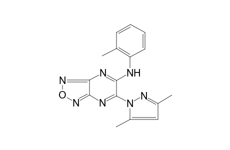 6-(3,5-Dimethyl-1H-pyrazol-1-yl)-N-(2-methylphenyl)[1,2,5]oxadiazolo[3,4-b]pyrazin-5-amine