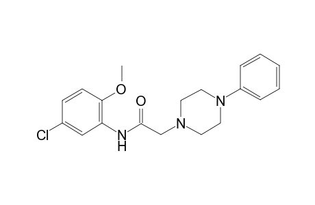 N-(5-Chloro-2-methoxyphenyl)-2-(4-phenyl-1-piperazinyl)acetamide