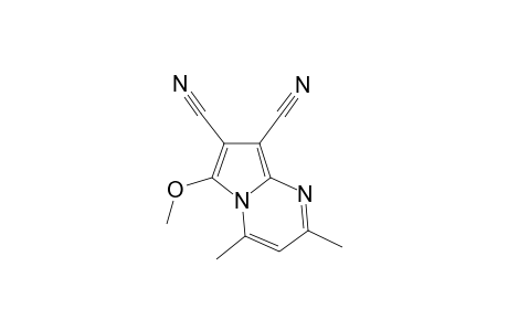 6-Methoxy-2,4-dimethylpyrrolo[1,2-a]pyrimidine-7,8-dicarbonitrile