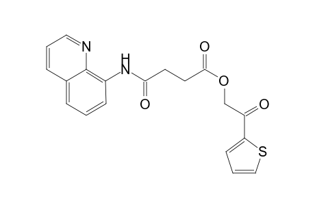2-Oxo-2-(thiophen-2-yl)ethyl 3-[(quinolin-8-yl)carbamoyl]propanoate