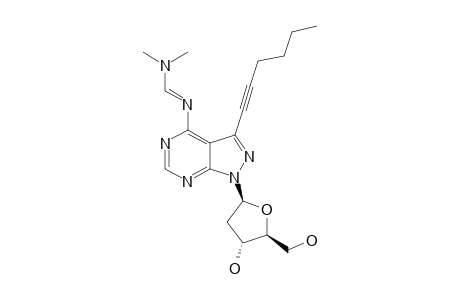 1-(2-DEOXY-BETA-D-ERYTHRO-PENTOFURANOSYL)-4-[[(DIMETHYLAMINO)-METHYLIDENE]-AMINO]-3-(HEX-1-YNYL)-1H-PYRAZOLO-[3,4-D]-PYRIMIDINE