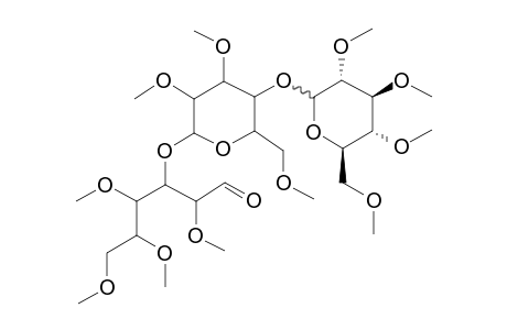 D-Glucose, o-2,3,4,6-tetra-o-methyl-.beta.-D-glucopyranosyl-(1.fwdarw.4)-o-2,3,6-tri-o-methyl-.beta.-D-glucopyranosyl-(1.fwdarw.3)-2,4,5,6-tetra-o-methyl-