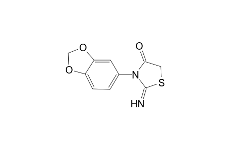 3-Benzo[1,3]dioxol-5-yl-2-imino-thiazolidin-4-one