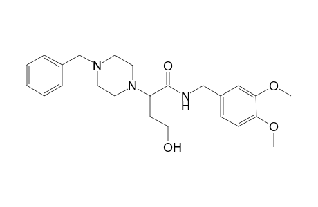 2-(4-benzylpiperazin-1-yl)-N-[(3,4-dimethoxyphenyl)methyl]-4-hydroxy-butanamide