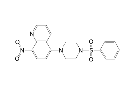 5-(4-Benzenesulfonyl-piperazin-1-yl)-8-nitro-quinoline