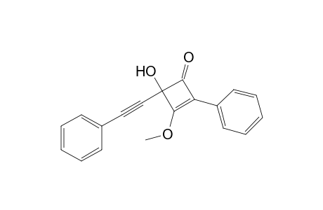 4-Hydroxy-3-methoxy-2-phenyl-4-(phenylethynyl)-2-cyclobuten-1-one