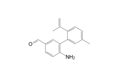 4-Amino-3-(2-isopropenyl-5-methyl-phenyl)benzaldehyde