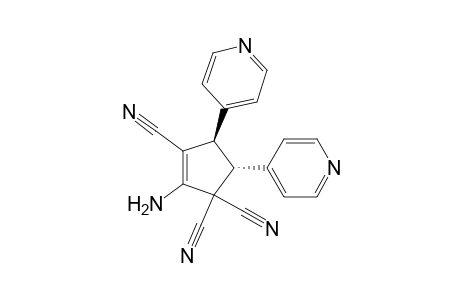 2-Cyclopentene-1,1,3-tricarbonitrile, 2-amino-4,5-di-4-pyridinyl-, trans-