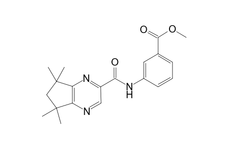 Methyl 3-[(5,6-(1,1,3,3-tetramethylcyclopentano)-2-pyrazinyl)carboxamido]benzoate