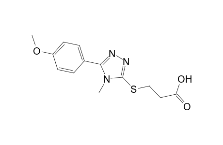 3-([5-(4-Methoxyphenyl)-4-methyl-4H-1,2,4-triazol-3-yl]sulfanyl)propanoic acid