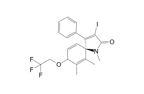 trans-3-Iodo-1,6,7-trimethyl-4-phenyl-8-(2,2,2-trifluoroethoxy)-1-azaspiro[4.5]deca-3,6,9-trien-2-one