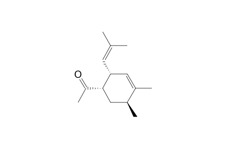 Ethanone, 1-[4,5-dimethyl-2-(2-methyl-1-propenyl)-3-cyclohexen-1-yl]-, (1.alpha.,2.alpha.,5.beta.)-