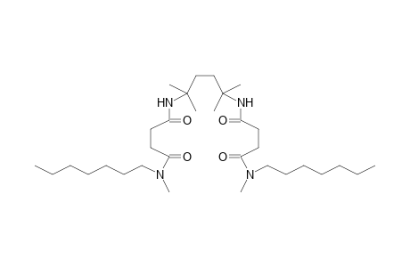 N'-heptyl-N-[4-[[4-[heptyl(methyl)amino]-4-keto-butanoyl]amino]-1,1,4-trimethyl-pentyl]-N'-methyl-succinamide