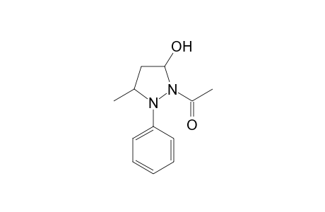 3-Pyrazolidinol, 2-acetyl-5-methyl-1-phenyl-