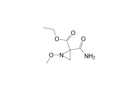 2-carbamoyl-1-methoxy-2-aziridinecarboxylic acid ethyl ester