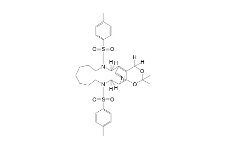 7,15-bis(p-tolylsulfonyl)-2,2-dimethyl-4,6,7,8,9,10,11,12,13,14,15,16-dodecahydro-17,5-(nitrilometheno)-1,3-dioxino[4,5-d][1,8]diazacyclopentadecine