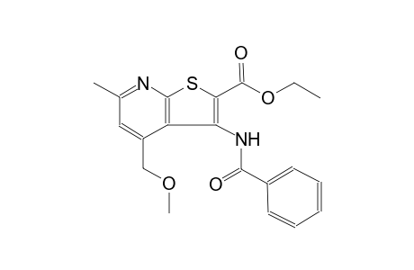 3-Benzamido-4-(methoxymethyl)-6-methyl-2-thieno[2,3-b]pyridinecarboxylic acid ethyl ester