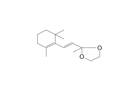 3-(2-[2-Methyl-1,3-dioxolan-2-yl]-vinyl)-1,3,3-T rimethyl-1-cyclohexene