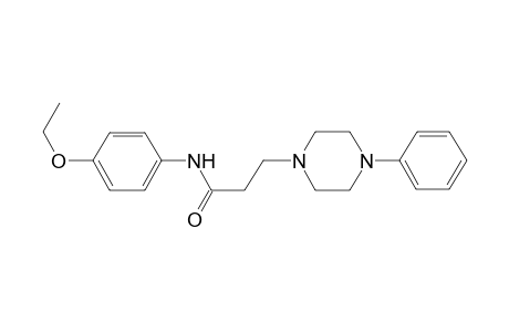N-(4-Ethoxyphenyl)-3-(4-phenyl-1-piperazinyl)propanamide