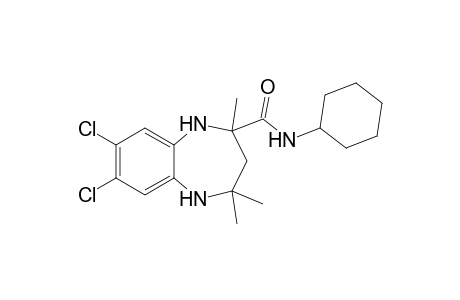 7,8-Dichloro-N-cyclohexyl-2,4,4-trimethyl-2,3,4,5-tetrahydro-1H-benzo[b][1,4]diazepine-2-carboxamide