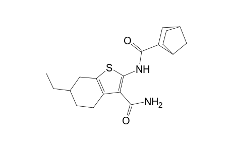 Benzo[b]thiophene-3-carboxamide, 2-[(bicyclo[2.2.1]heptane-2-carbonyl)amino]-6-ethyl-4,5,6,7-tetrahydro-