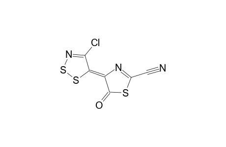 4-(4-Chloro-5H-1,2,3-dithiazol-5-ylidene)-2-cyano-4H-thiazol-5-one