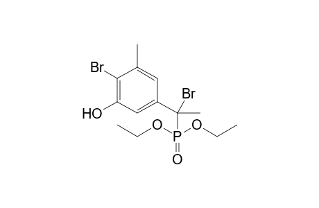 DIETHYL-1-BROMO-[(3-METHYL-4-BROMO-5-HYDROXY)-PHENYL]-ETHYL-PHOSPHONATE