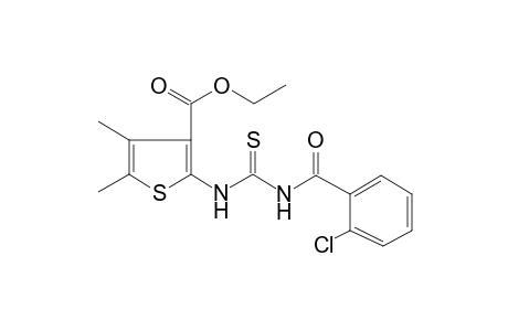 2-[(2-chlorobenzoyl)thiocarbamoylamino]-4,5-dimethyl-thiophene-3-carboxylic acid ethyl ester