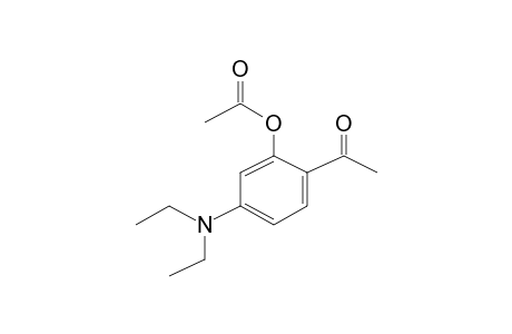 Acetic acid, 2-acetyl-5-diethylaminophenyl ester