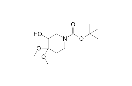 tert-Butyl 3-hydroxy-4,4-dimethoxypiperidine-1-carboxylate