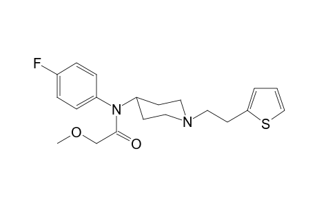 N-4-Fluorophenyl-2-methoxy-N-(1-[2-(thiophen-2-yl)ethyl]piperidin-4-yl)acetamide