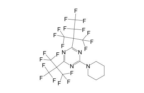 2-[2,2,3,3,3-Pentafluoro-1,1-bis(trifluoromethyl)propyl]-4-piperidino-6-[2,2,2-trifluoro-1,1-bis(trifluoromethyl)ethyl]-1,3,5-triazine