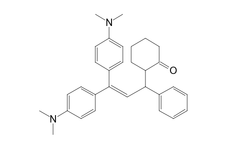 2-[3,3-Bis(4-dimethylaminophenyl)-1-phenylprop-2-enyl]cyclohexanone