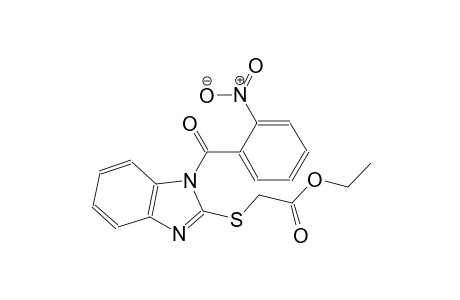 acetic acid, [[1-(2-nitrobenzoyl)-1H-benzimidazol-2-yl]thio]-, ethylester