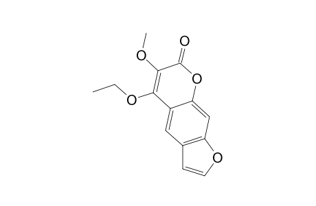 4-Ethoxy-3-methoxyfuro(3',2':6,7)coumarin