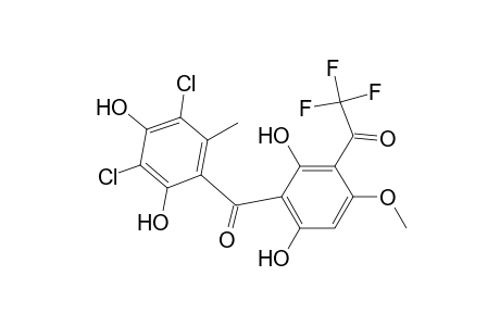 Ethanone, 1-[3-(3,5-dichloro-2,4-dihydroxy-6-methylbenzoyl)-2,4-dihydroxy-6-methoxyphenyl]-2,2,2-trifluoro-