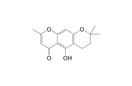 2H,6H-Benzo[1,2-b:5,4-b']dipyran-6-one, 3,4-dihydro-5-hydroxy-2,2,8-trimethyl-